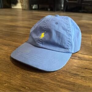 Vintage Polo Ralph Lauren Blur & Yellow Adjustable Hat